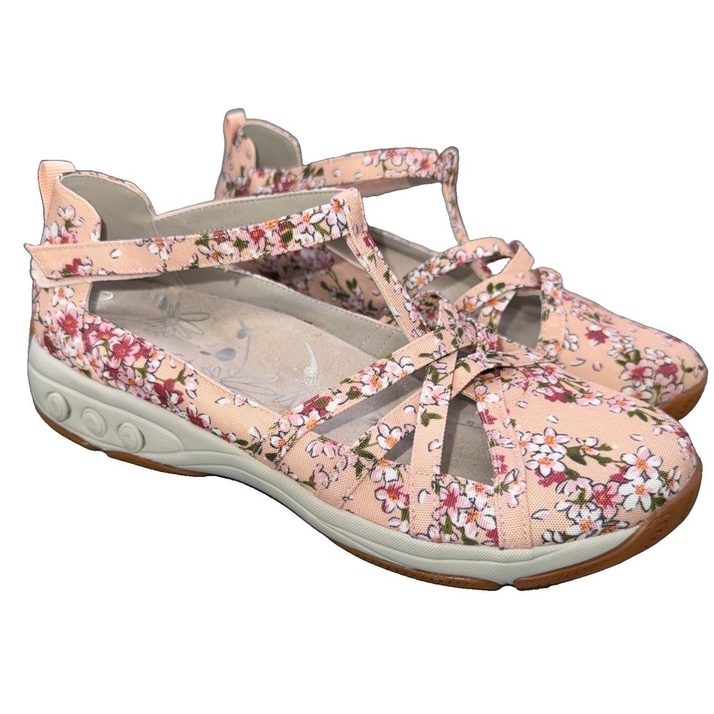 Therafit Danielle Pink Floral Comfort Arch Support Casual Mary Jane 39 / 8.5-9